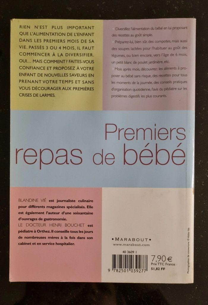 Livre de recettes - 1er repas de bébé - photo numéro 3