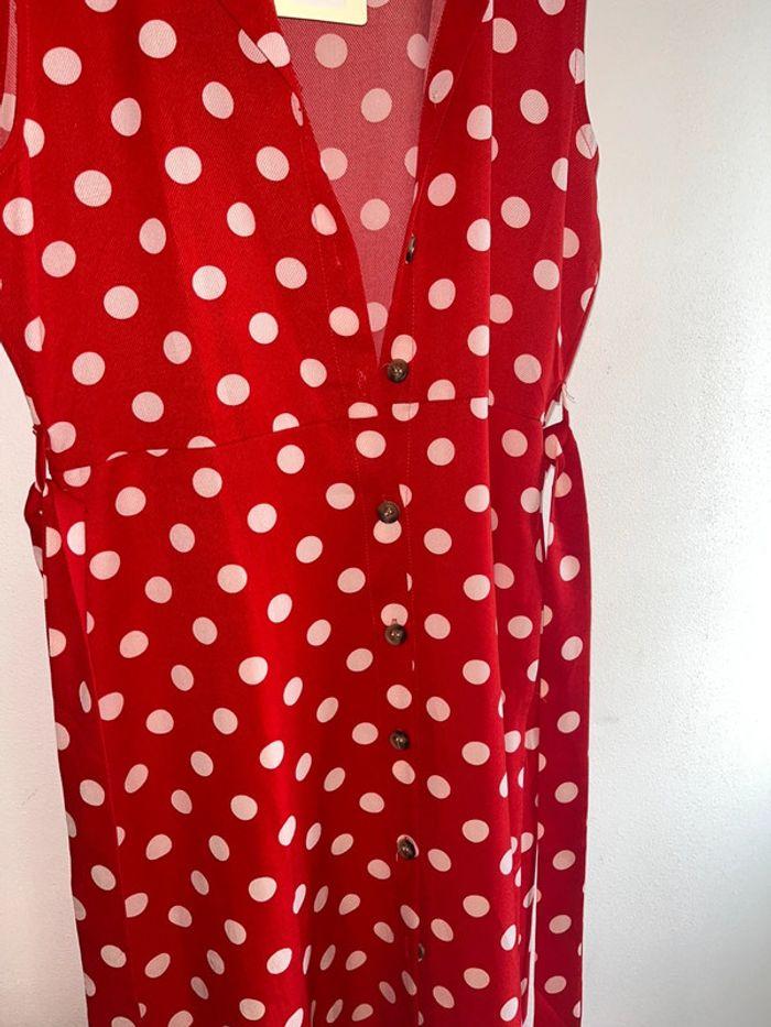 Robe à pois rouge et blanche taille s - photo numéro 2