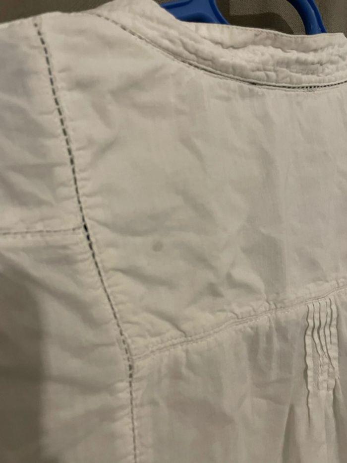 Chemise à manches courtes blanc autre ton taille 38 - photo numéro 3