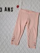 Legging rose pâle Sergent Major fille 3 ans