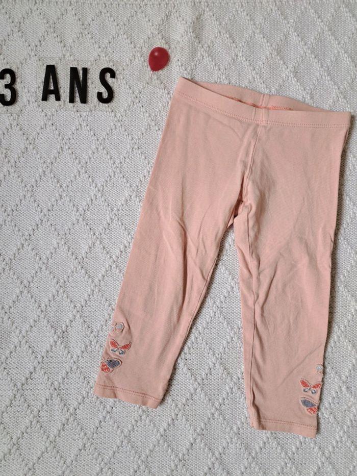 Legging rose pâle Sergent Major fille 3 ans - photo numéro 1