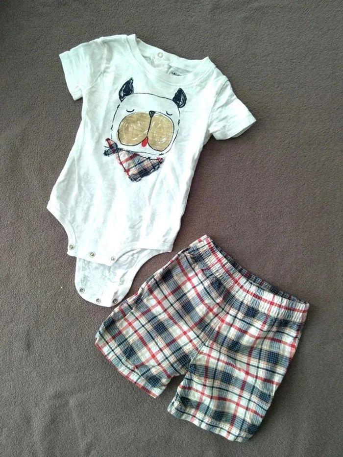 Ensemble body+short T12M BabiesRus - photo numéro 1