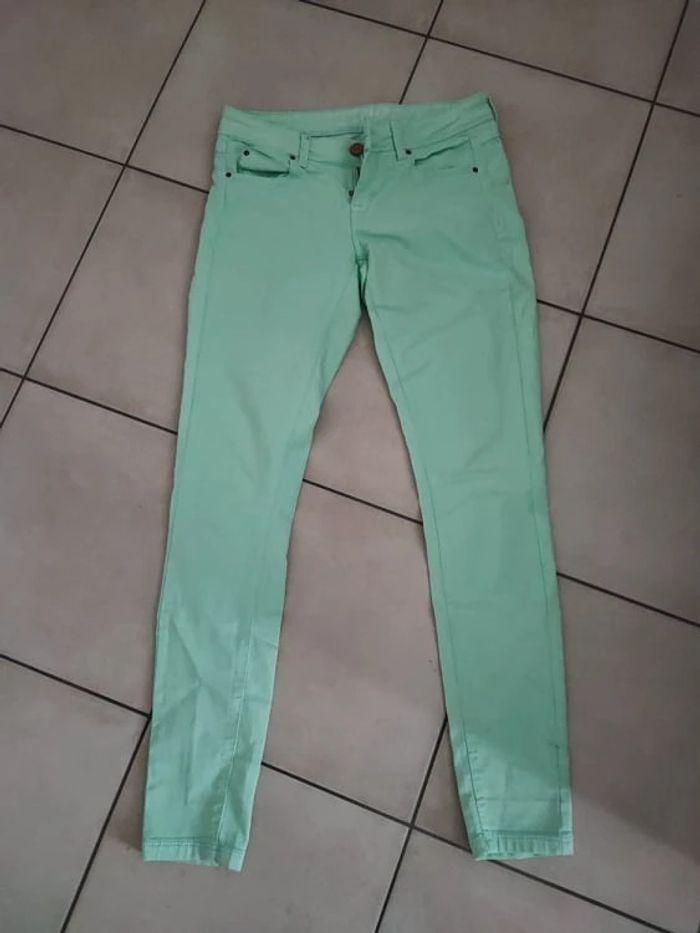 pantalon vert menthe skinny suite blanco - photo numéro 1