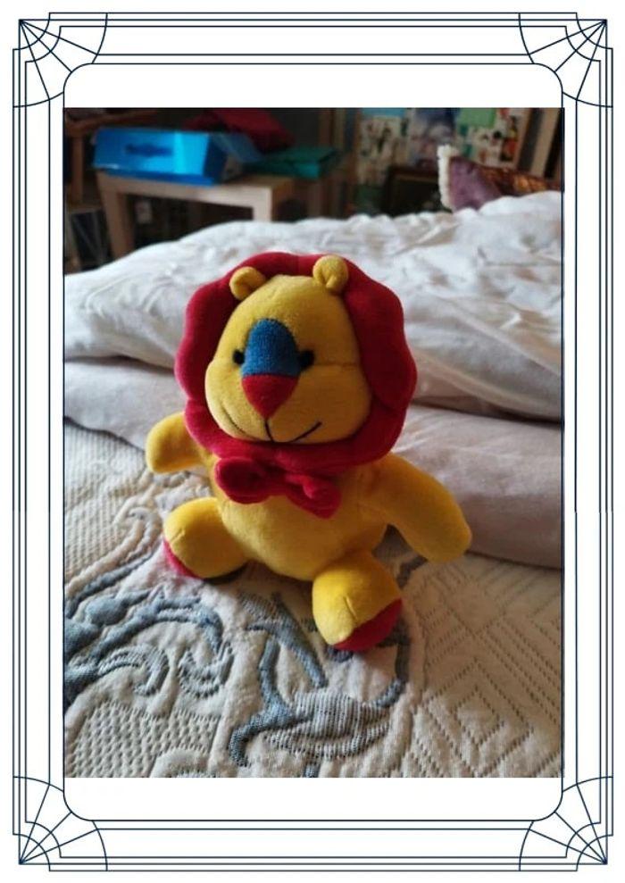 Mini peluche lion rouge et jaune - photo numéro 2