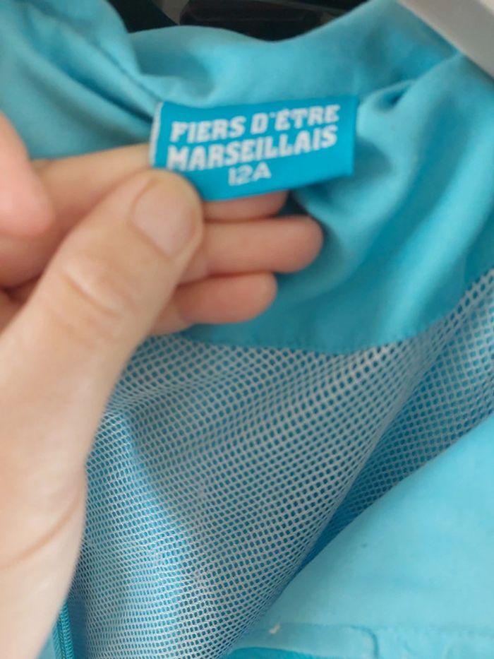 Veste  fier d être  marseillais turquoise - photo numéro 2