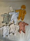 Lot de 6 pyjamas velours mixtes 1m