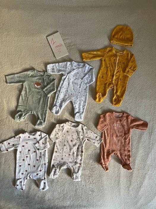 Lot de 6 pyjamas velours mixtes 1m - photo numéro 1