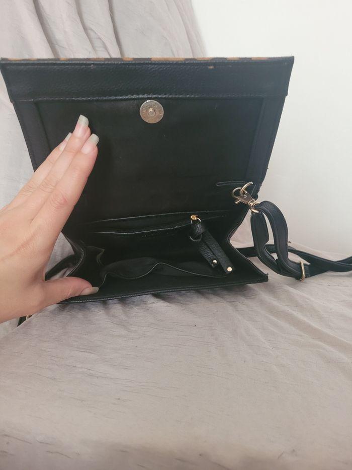 Sac pochette - Bandoulière - Léopard, doré et noir - suite blanco - bon état 👜 - photo numéro 5