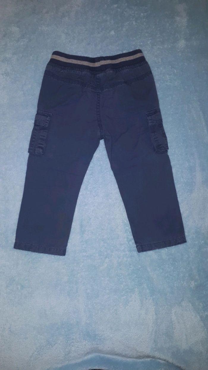 Pantalon garçon bleu foncé doublé coton Creeks 18 mois - photo numéro 4