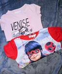 Lot 2 t shirt 5 ans miraculous