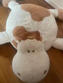 Vache tapis peluche