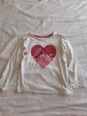 T-shirt manche longue Primark 4/5 ans (110cm)