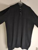 Pull fin noir cachemire homme Harris Wilson XXXL