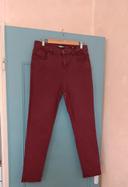 Pantalon bordeaux