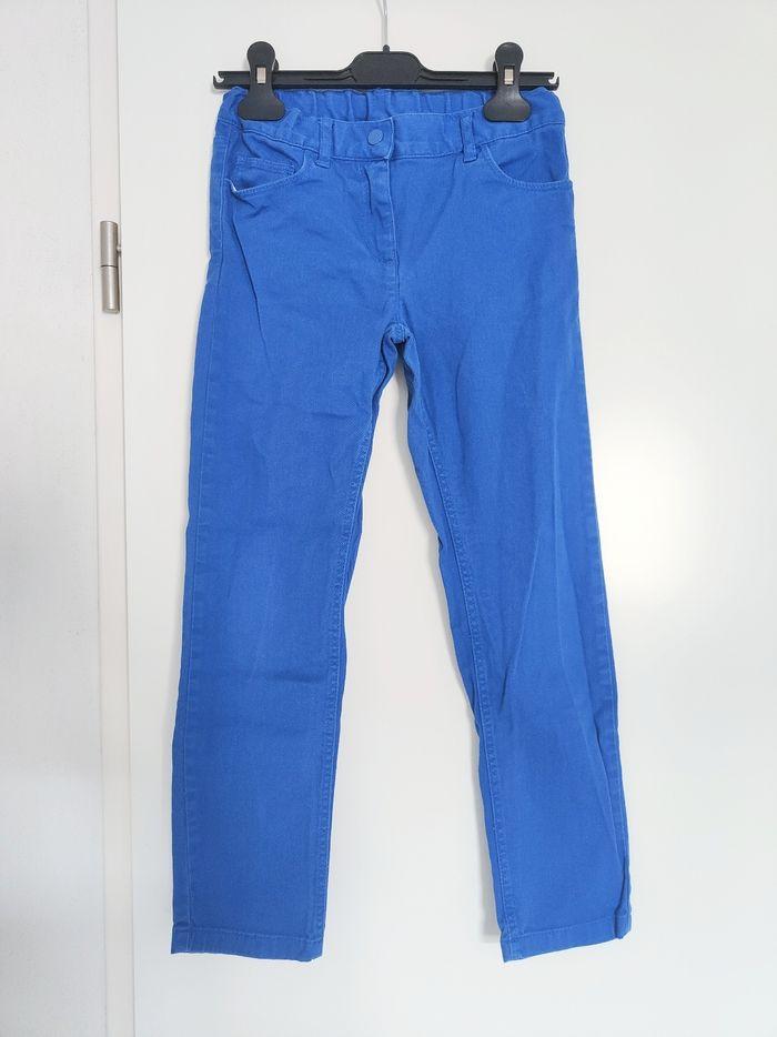 Pantalon bleu roi Petit Bateau 8ans - photo numéro 1