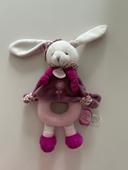 Doudou et compagnie lapin hochet