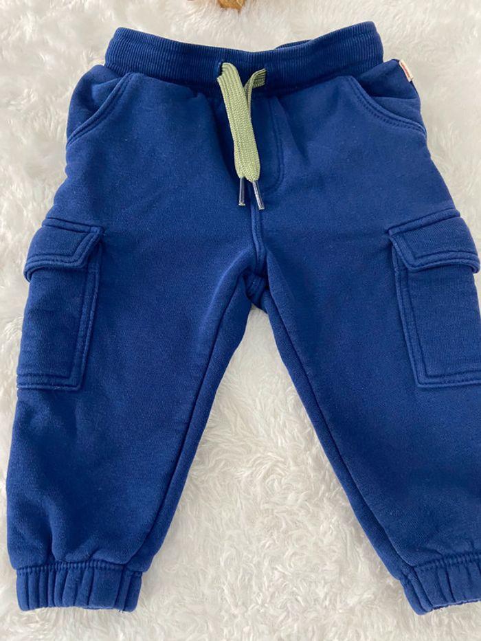 Pantalon jogging bleu marine Catimini 12 mois 74 cm comme neuf - photo numéro 2