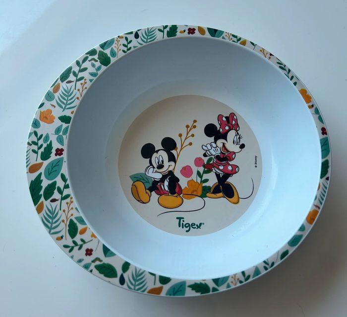 Assiette bébé disney Minnie et Mickey - photo numéro 1