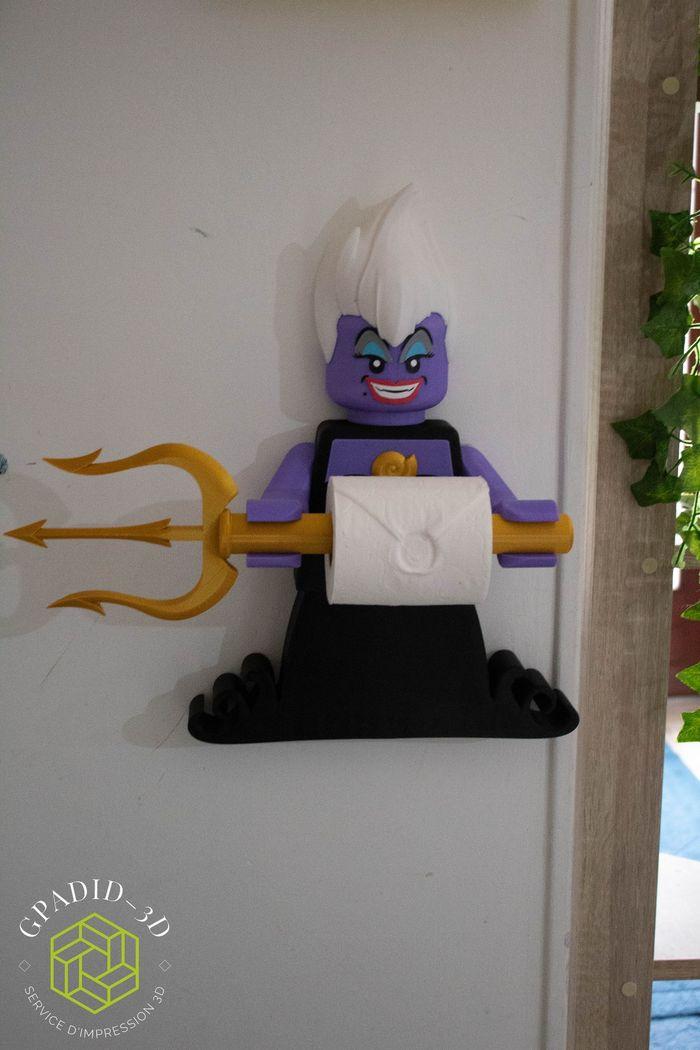 Dévidoir de papier toilette ou simple décoration murale dans un style Lego disney - photo numéro 3