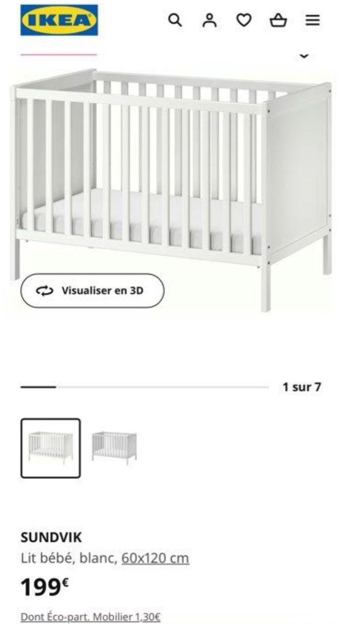 Lit bébé IKEA - photo numéro 3