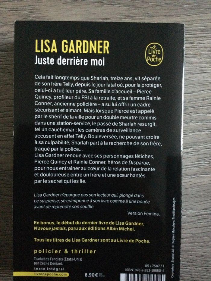 Juste derrière moi de Lisa Gardner - photo numéro 2