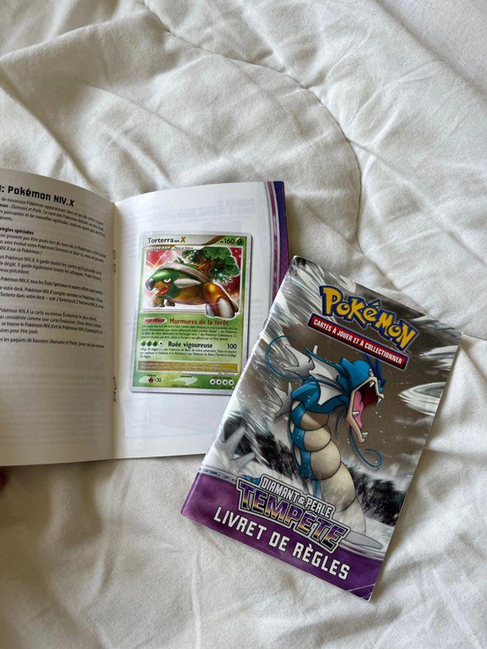 2 livrets de règles Pokémon Diamant & Perle Tempête - photo numéro 4