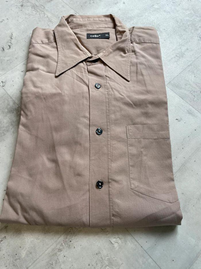 Chemise manche longue CELIO beige - photo numéro 1