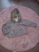 Manteau gris mi-saison fille taille 18 mois