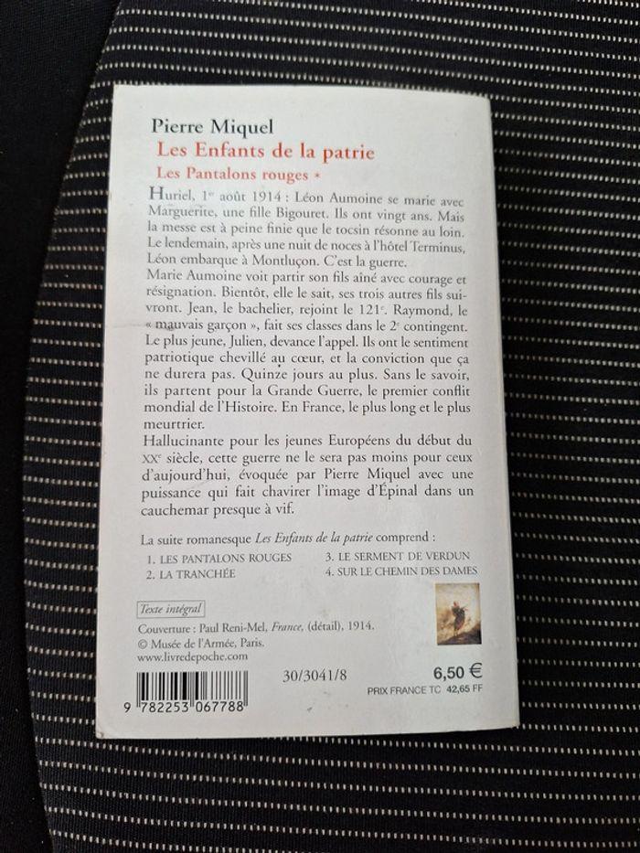 14-18/ Les enfants de la patrie, les pantalons rouges- Pierre Miquel - photo numéro 2