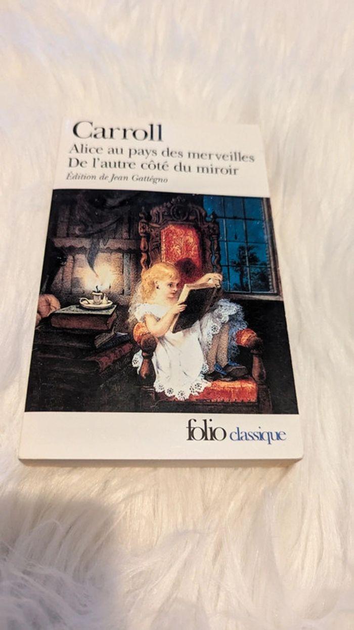 Livre "Alice Au pays des merveilles" et " De l'autre côté du miroir" de Lewis Caroll - photo numéro 1