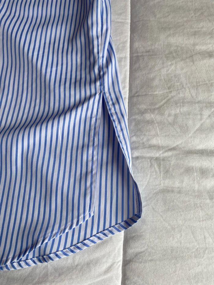 Chemise Shein blanche à rayures bleues en XS - photo numéro 5