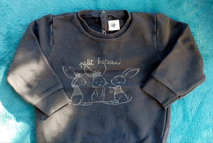 Pull sweat lapins Petit bateau 3 ans - photo numéro 2