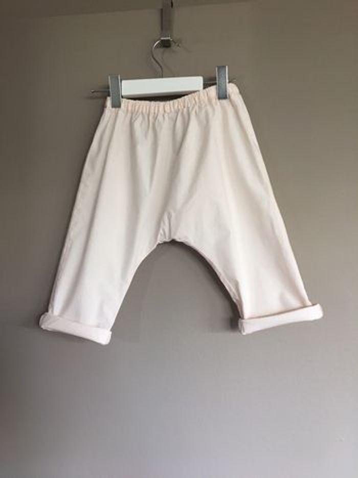 Bonpoint pantalon sarouel 18 mois beige rosé - photo numéro 3