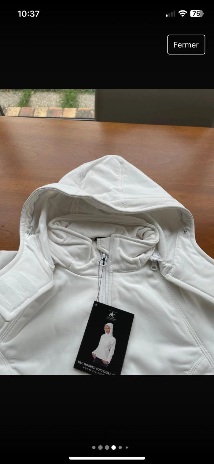 Veste softshell blanche femme - photo numéro 4