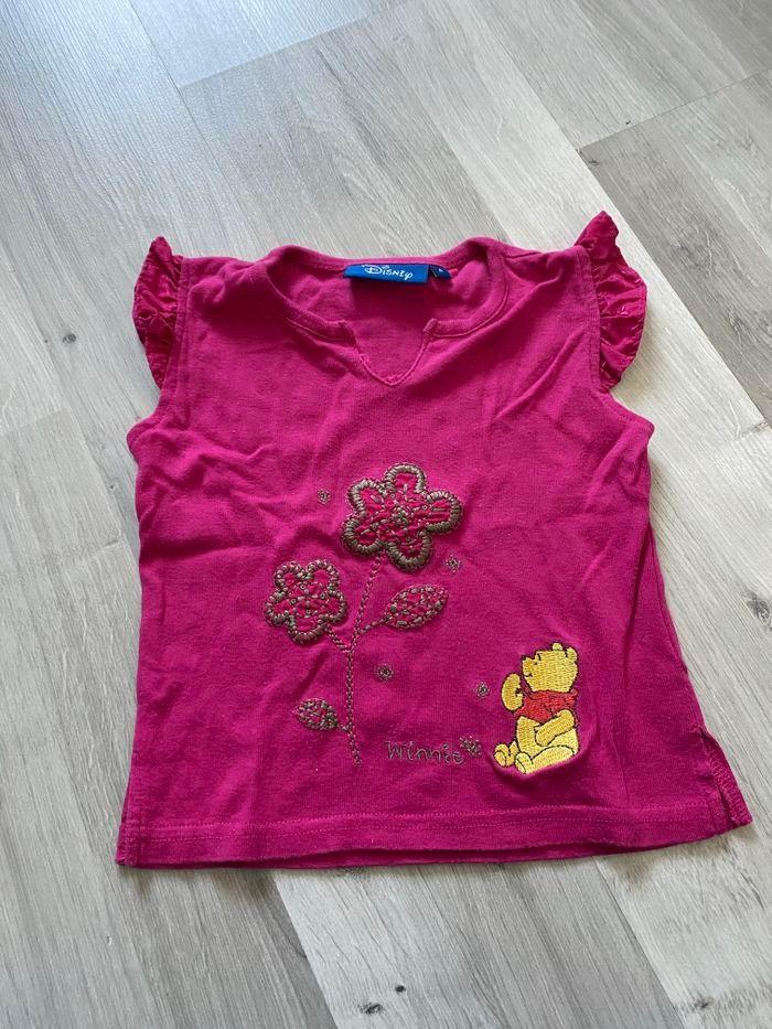 Tee-shirts rose Winnie l’ourson Disney 4 ans - photo numéro 5