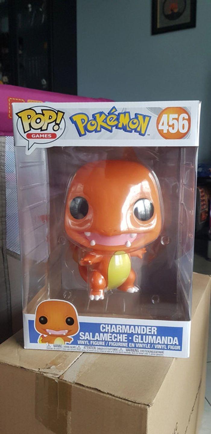 Reservé 🛑Funko pop Salamèche/ Charmander jumbo - photo numéro 1