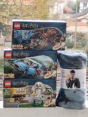 Lego Harry Potter la voiture volante Edwige Aragog et plaid polaire