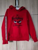 Sweat rouge Lady bug 8 ans Miraculous