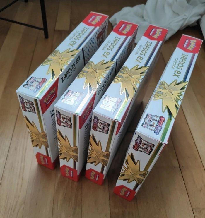 Pokémon lot de 4 coffrets zapdos ex collection 151 (eng) New sealed - photo numéro 2