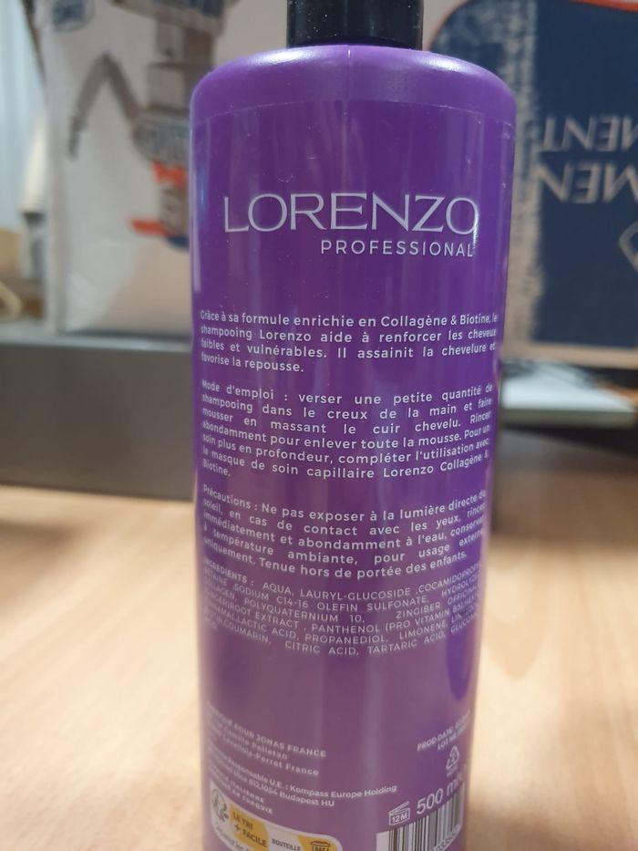 shampoing après shampoing masque Biotine sans sulfate Lorenzo professionnel - photo numéro 4