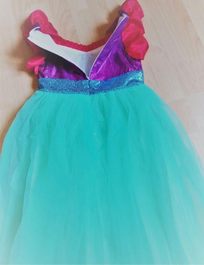 Déguisement robe princesse sirène perruque 6ans - photo numéro 7