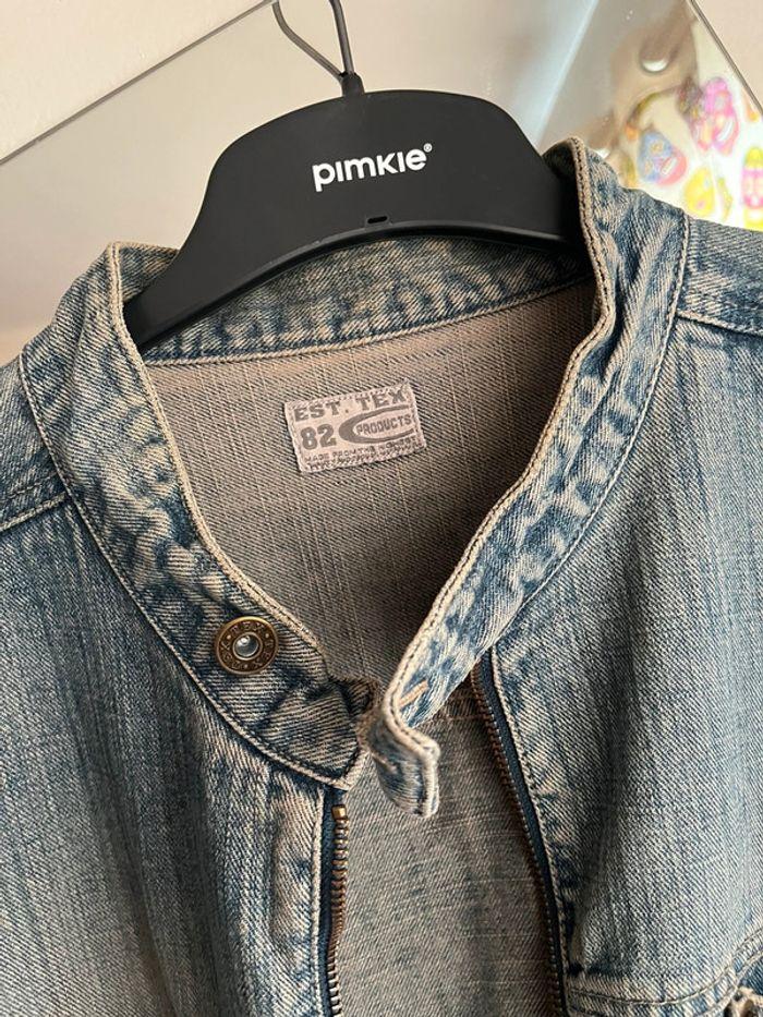 Veste en jeans effet délaver en L - photo numéro 2