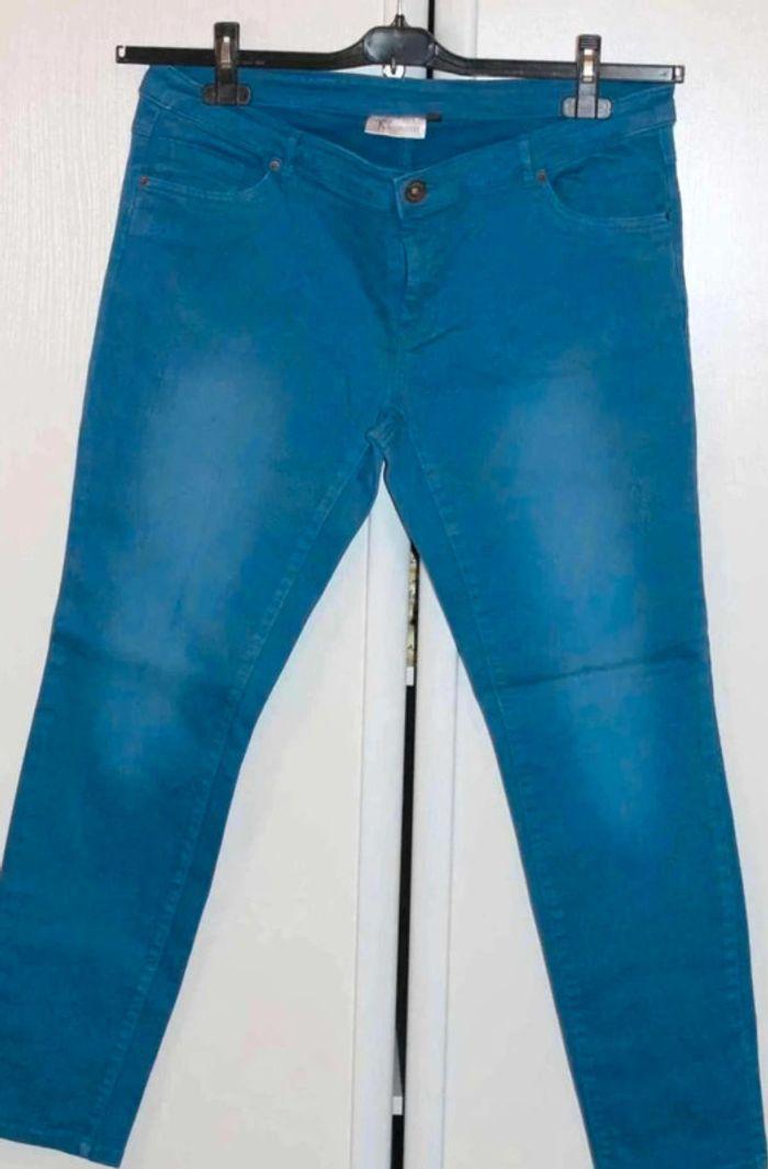 Pantalon –  Bleu –  Kwoman  - 46 - photo numéro 1