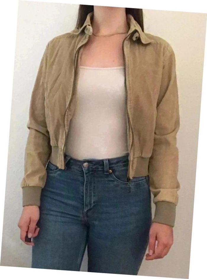 Veste beige imitation velours Morgan taille S - photo numéro 2