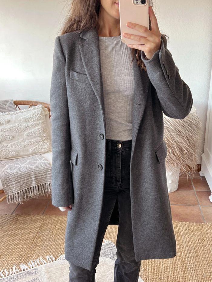 Manteau gris Zara Manteco - photo numéro 3