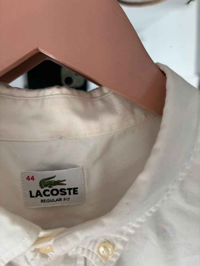 Chemise blanche Lacoste 44 /XL - photo numéro 6