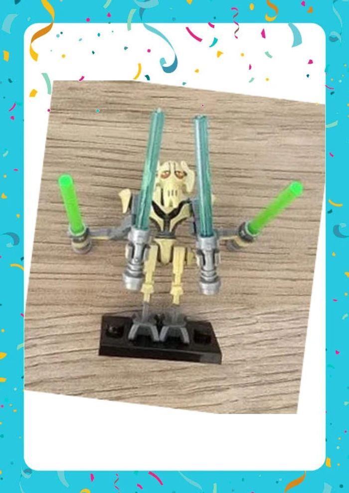 Minifigurine Star Wars : Général Grievous, beige (compatible Lego)