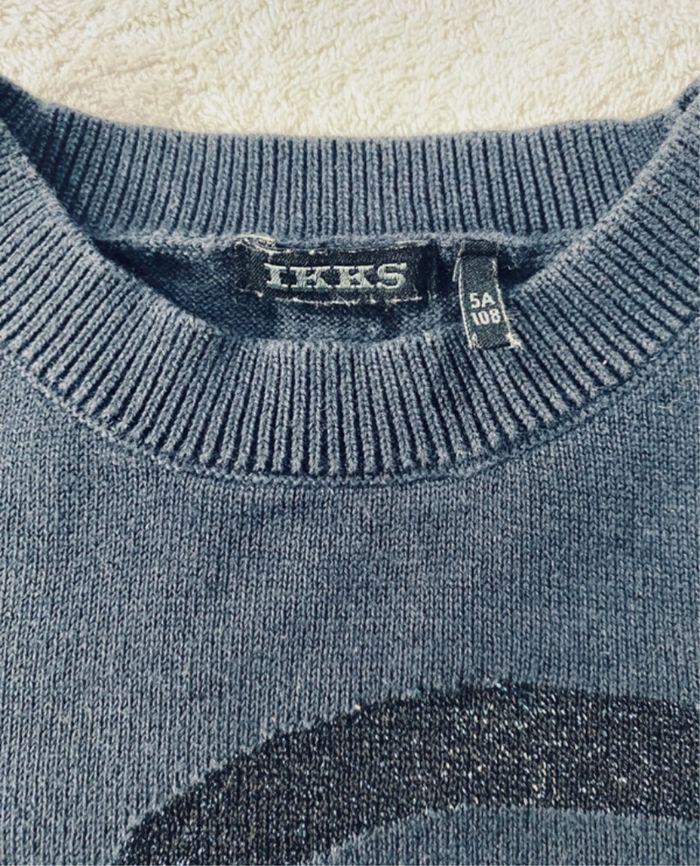 Pull fille Ikks 5 ans bleu marine - photo numéro 3