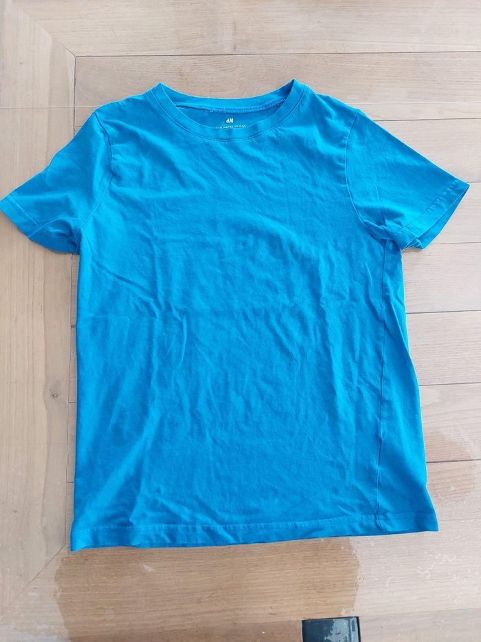 T shirt h&m  bleu - photo numéro 1