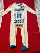 Pyjama une pièce grenouillère bébé garçon Star Wars 24 mois neuf R2D2